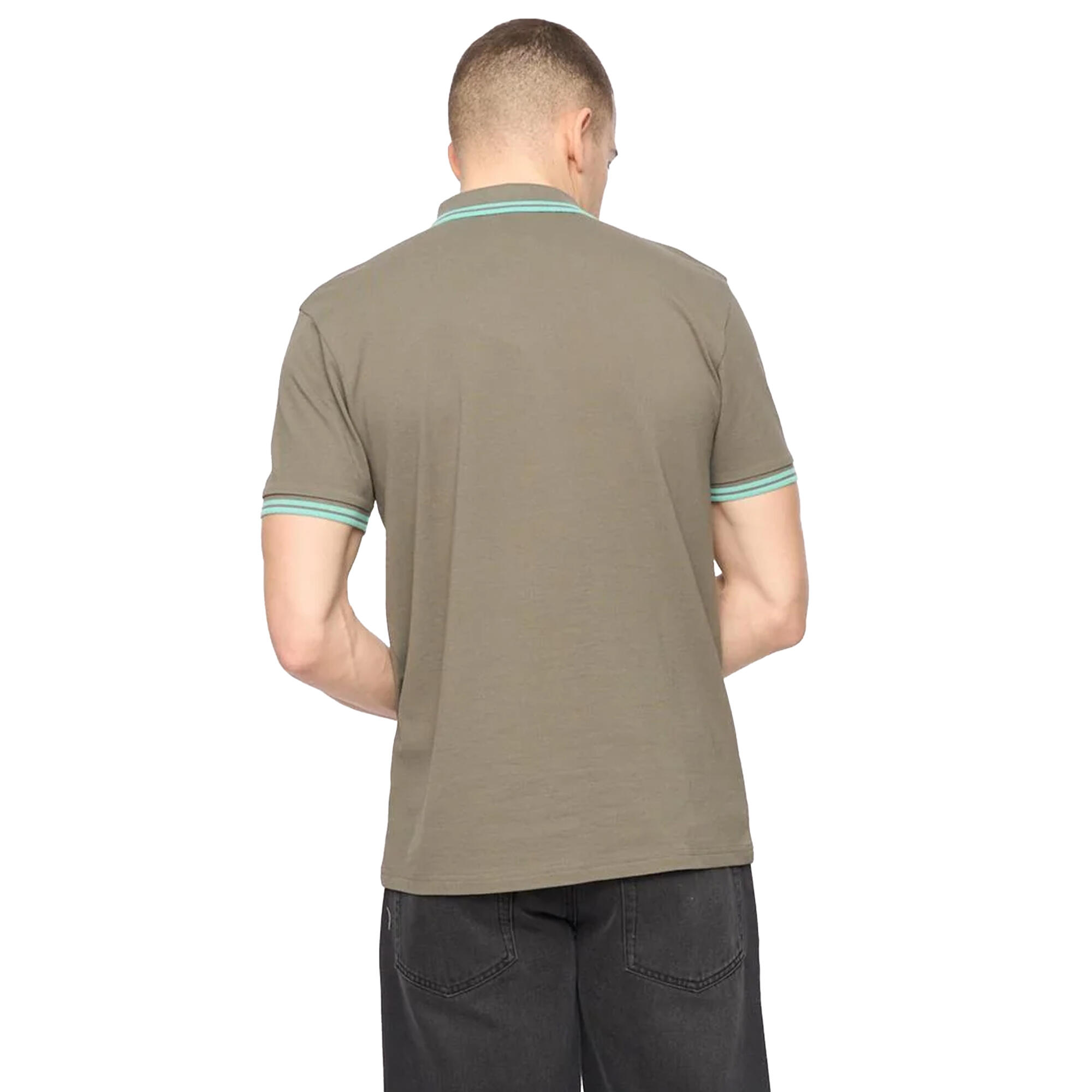 Mens Changra Polo Shirt (Dark Sage) 3/3