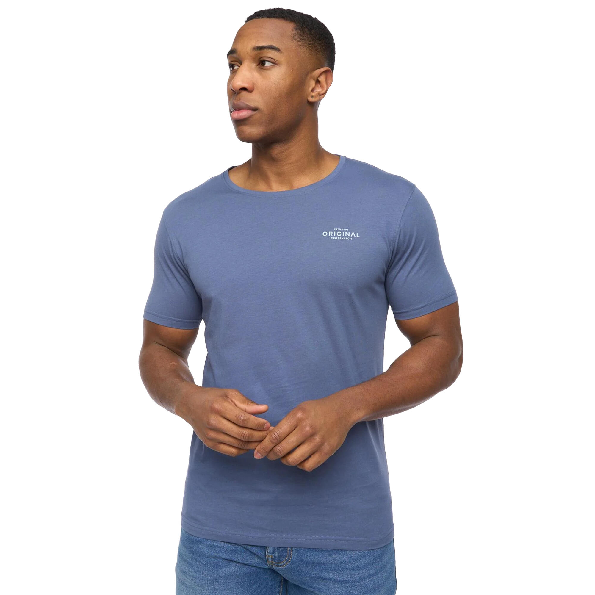 Mens Basic TShirt (Pack of 5) (White/Navy/Denim/Blue/Grey Marl) 4/4