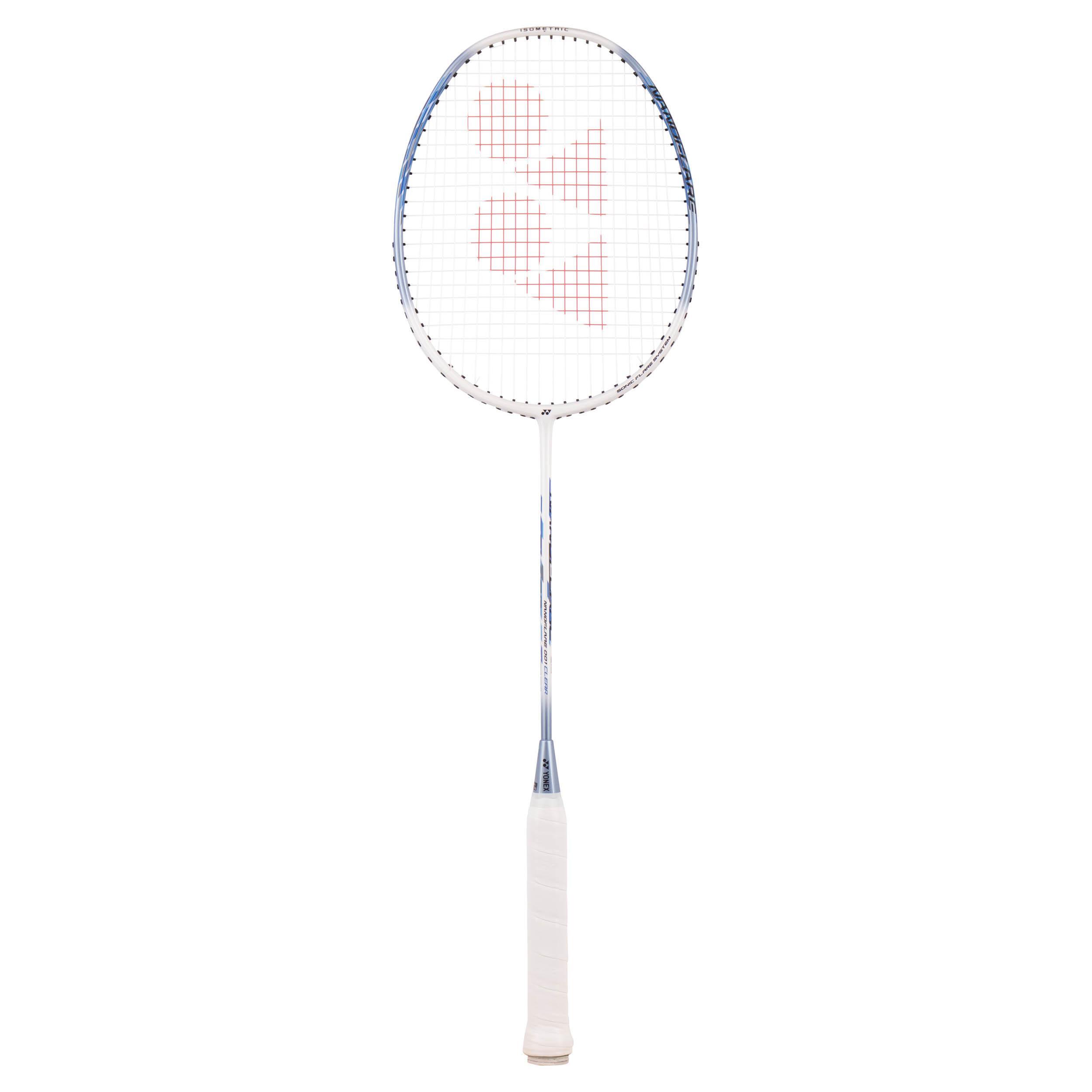Raquette De Badminton NANOFLARE CLEAR (Blanc / Bleu) 1/3