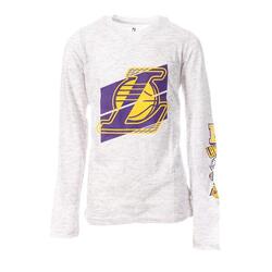 T-shirt Manches Longues Gris Garçon NBA Los Angeles Lakers