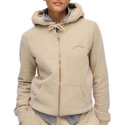 Sweat Zippé Beige Femme Superdry Essential