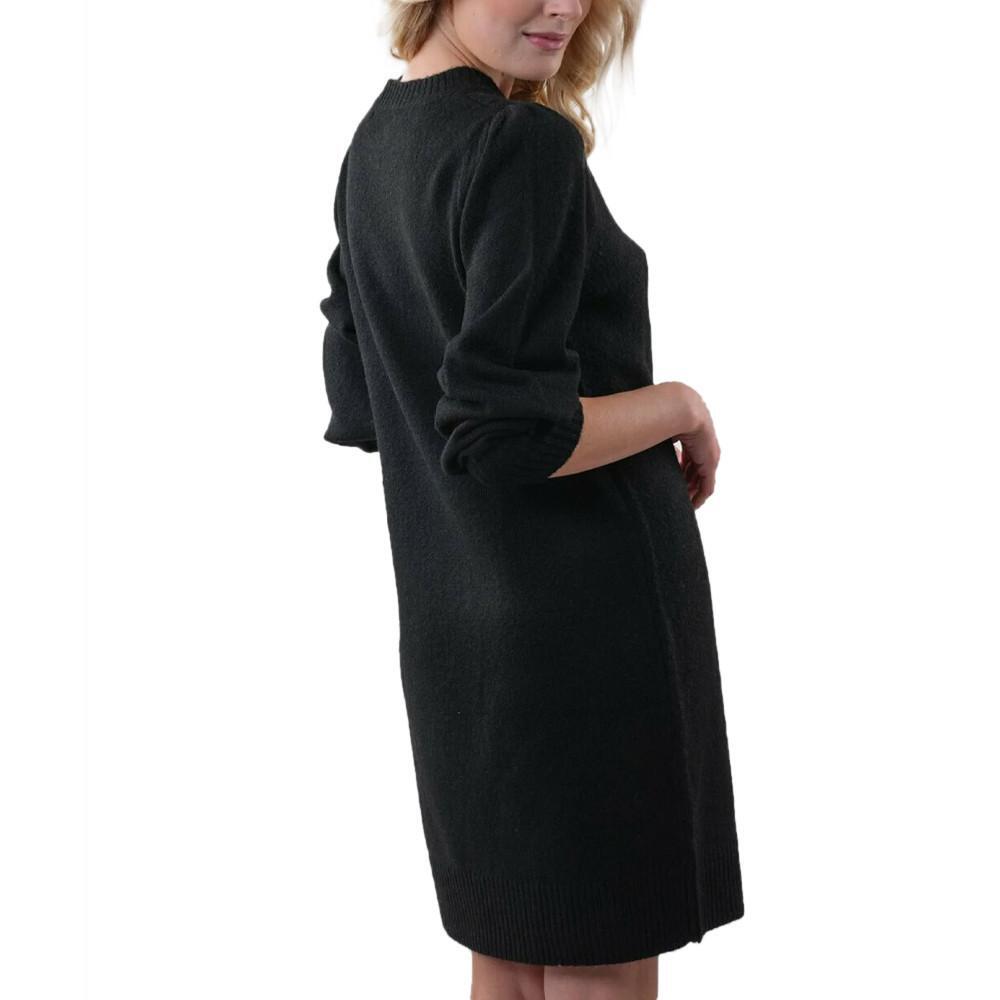Robe pull Noir Femme Deeluxe Marinette 2/3