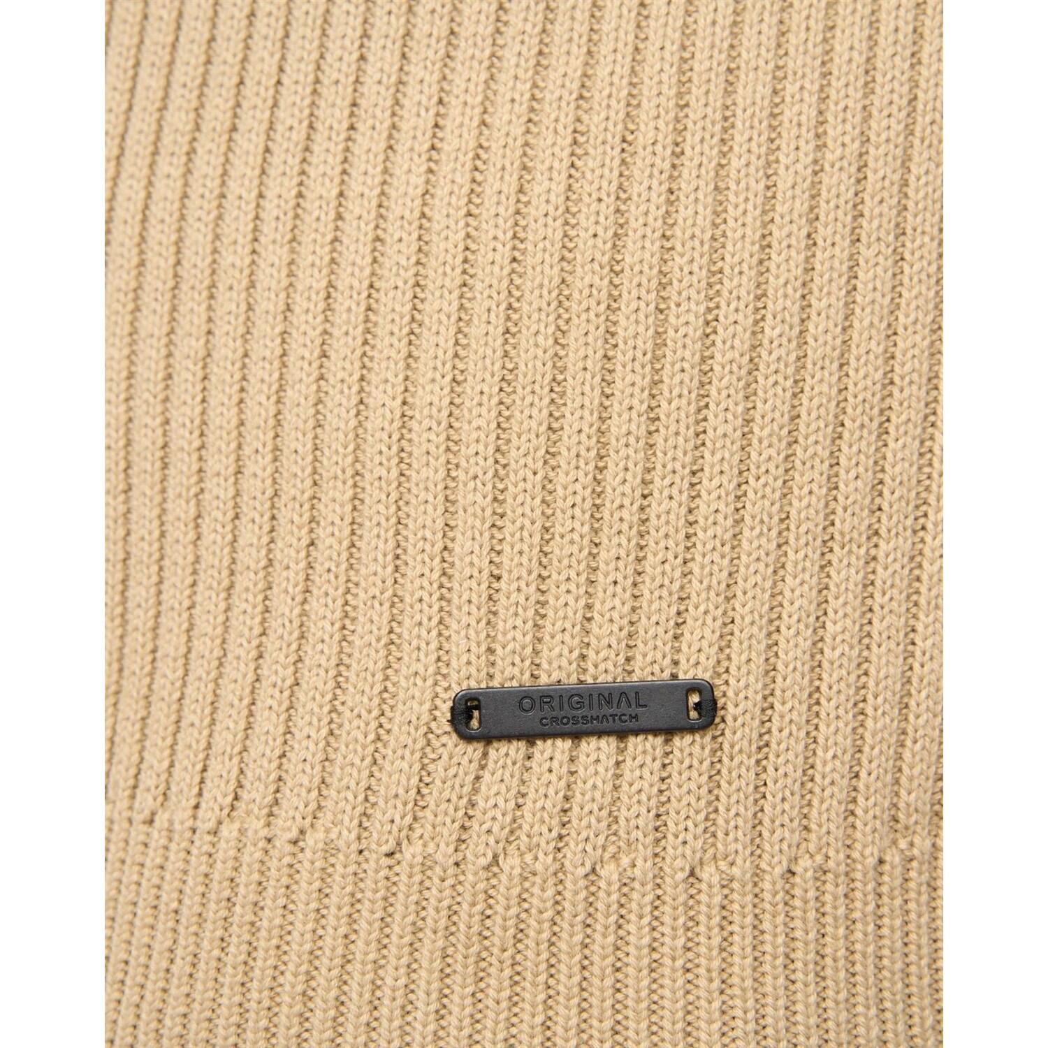 Pullover Cerniera Ad Un Quarto Uomo Crosshatch Havaline Pietra 5/5