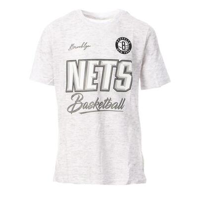 T-shirt NBA Brooklyn Nets per Bambino Grigio