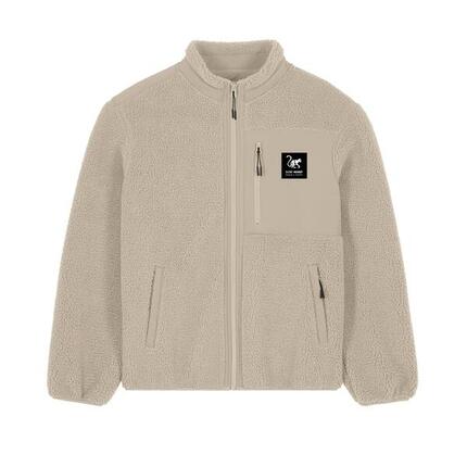 Sherpa-Fleecejacke - Klassische Passform / Recycelt (Bordeauxrot)