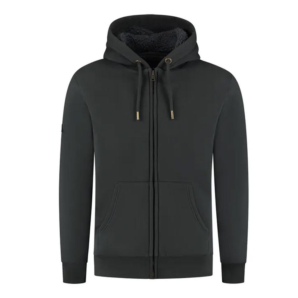 Superdry Men's Black Borg Zip Hoodie