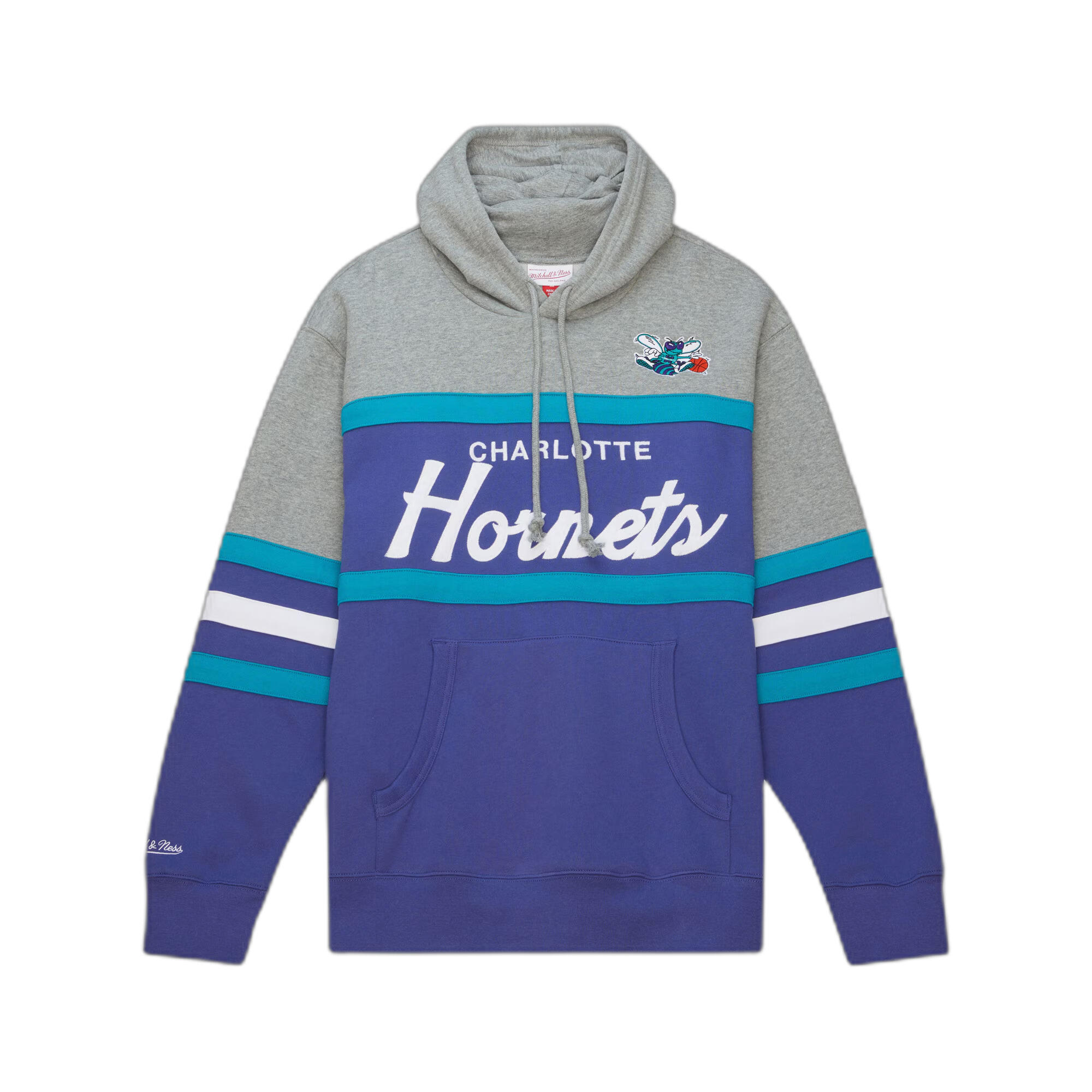 Mitchell & Ness - Sweatshirt À Capuche Mitchell & Ness Head Coach Charlotte Hornets - Sweat-shirt - Violet - Decathlon