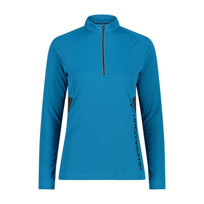 Trainingsshirt met halve rits voor dames cmp