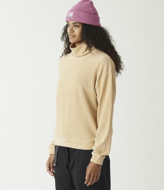 Sweat Velours Picture "LAIKKO CREW" XS Beige 1/3