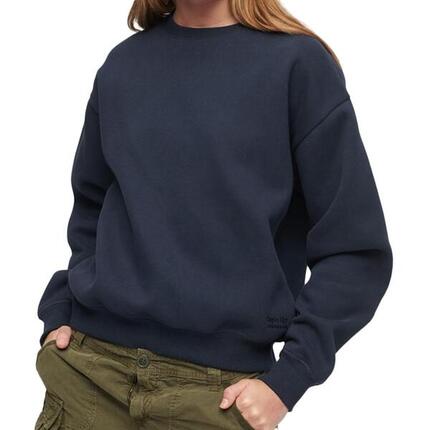 Superdry Essential Logo Damen Sweatshirt Marineblau