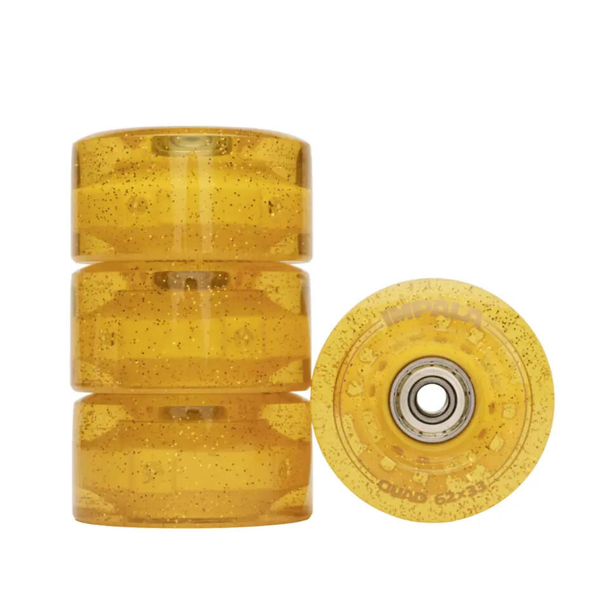 Impala Skate - Impala Skate Roue Quad Light Up Or [x4] - Roue - Jaune - S - Decathlon