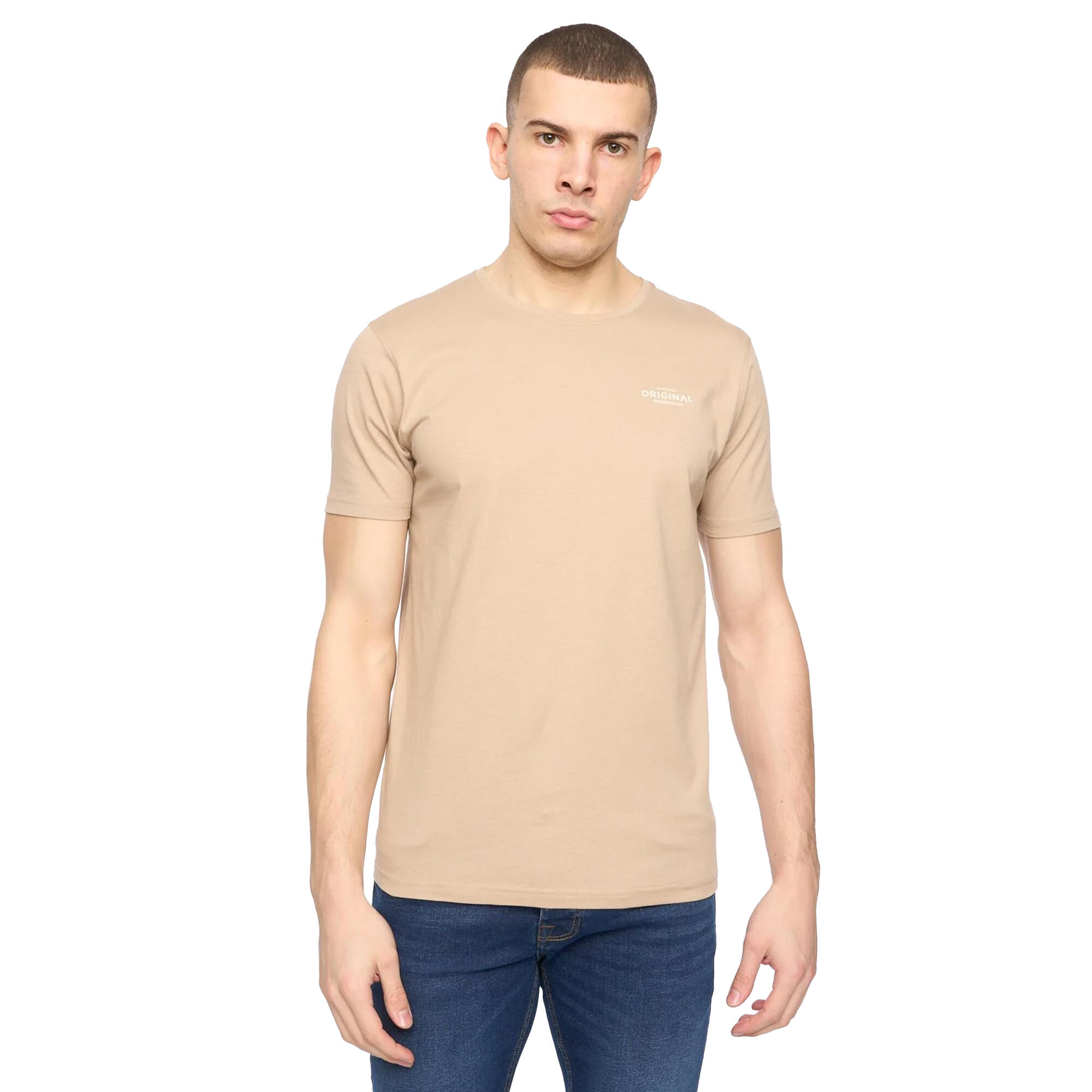 Tshirts BASICNATURAL Homme (Blanc Cassé / Beige Gris / Marron / Vert De Gris / 2/4