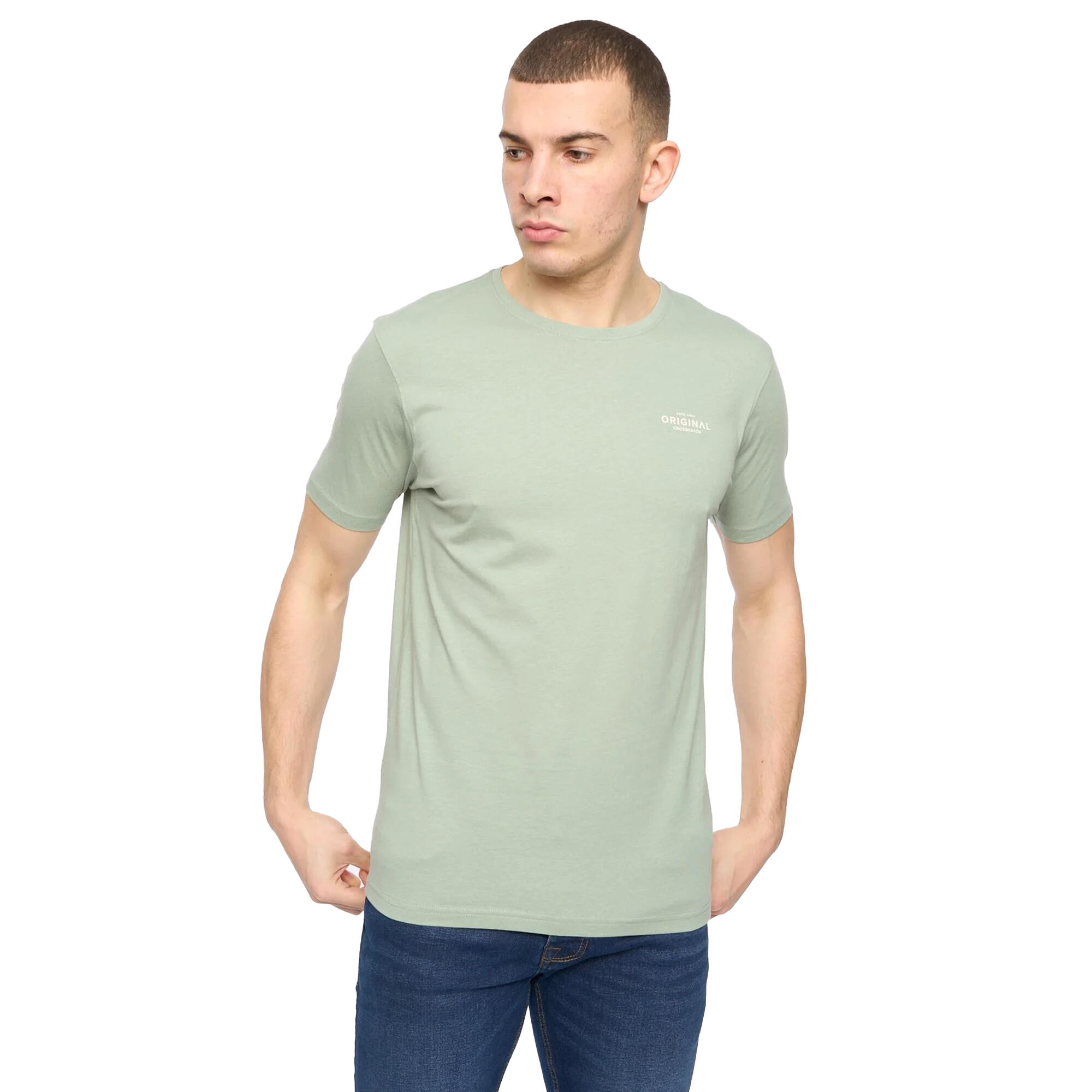 Tshirts BASICNATURAL Homme (Blanc Cassé / Beige Gris / Marron / Vert De Gris / 4/4