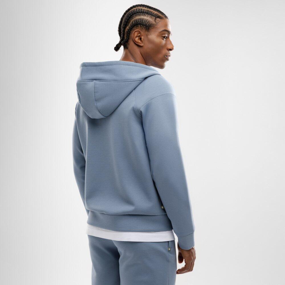 Sweat à capuche fitness zippé homme Surpass Bleu 6/7