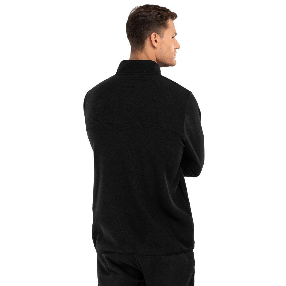 Camisola polar grossa homem Desportos de inverno Shadow Preto 2/7