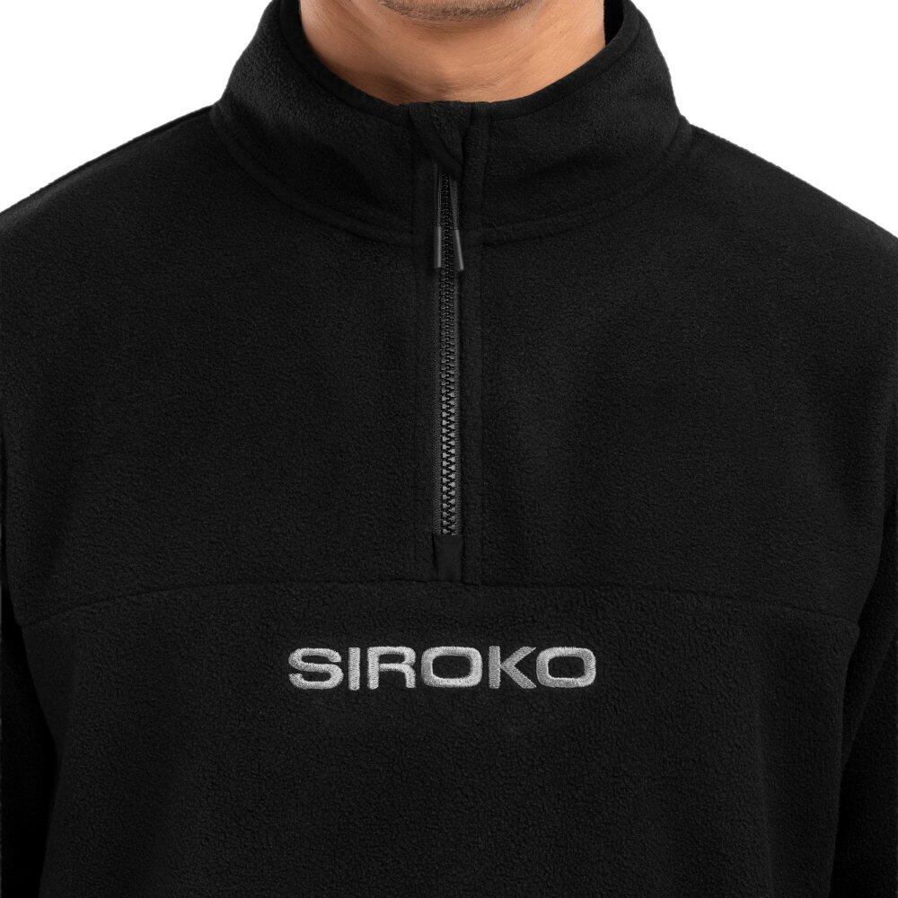 Camisola polar grossa homem Desportos de inverno Shadow Preto 4/7