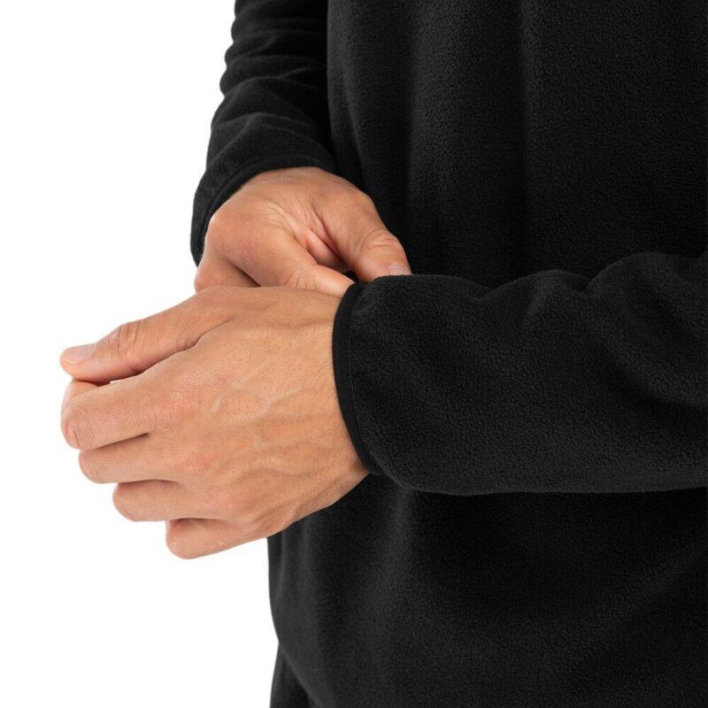 Fleece gros pentru bărbați Shadow Negru