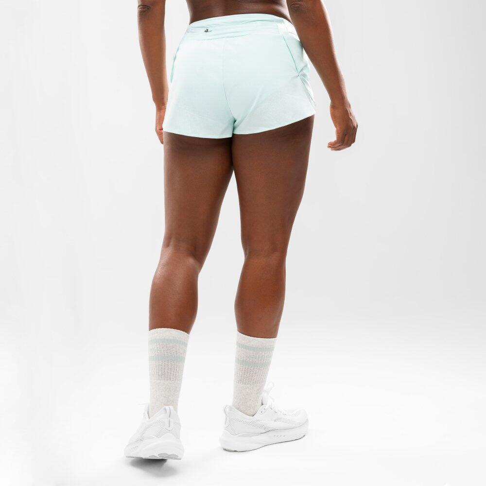 Pantaloncini da corsa 2 in 1 da donna Fitness Alloy Mint Verde 6/6