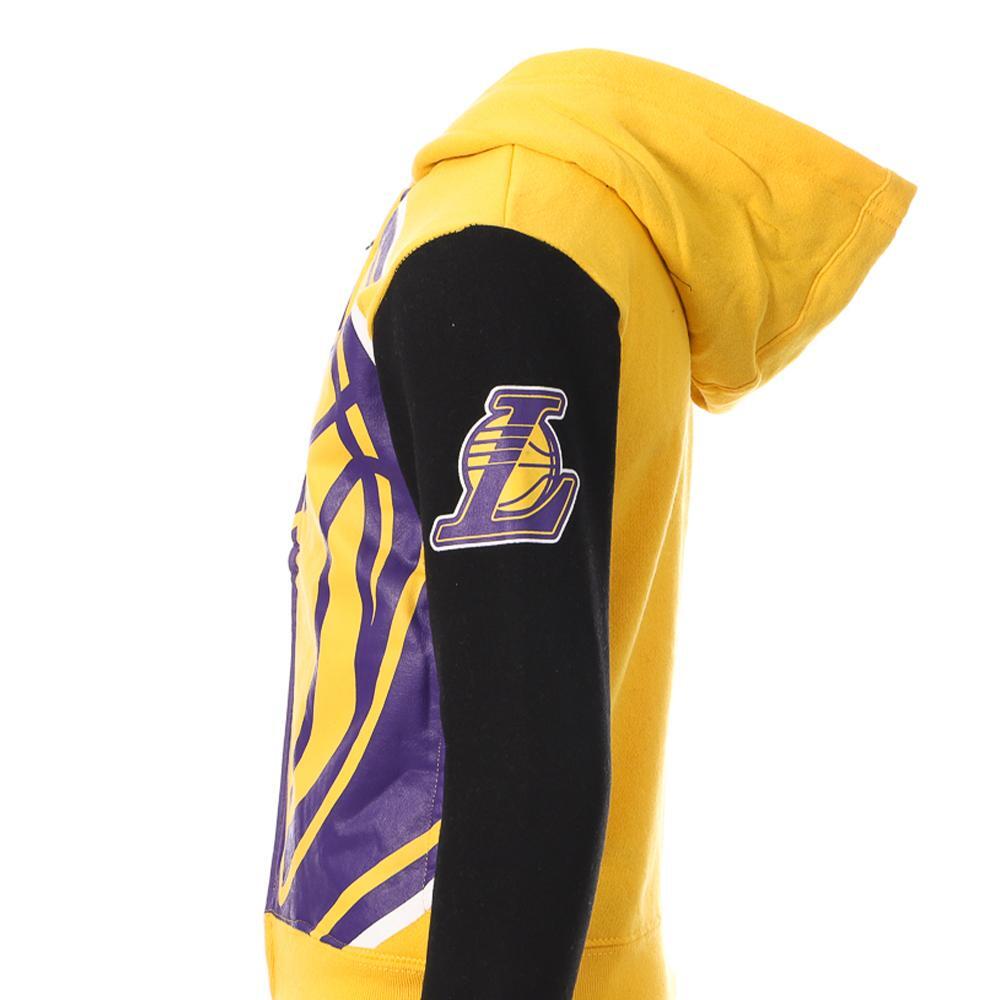 NBA Los Angeles Lakers Jungen Hoodie mit Reißverschluss Gelb/Lila 4/4