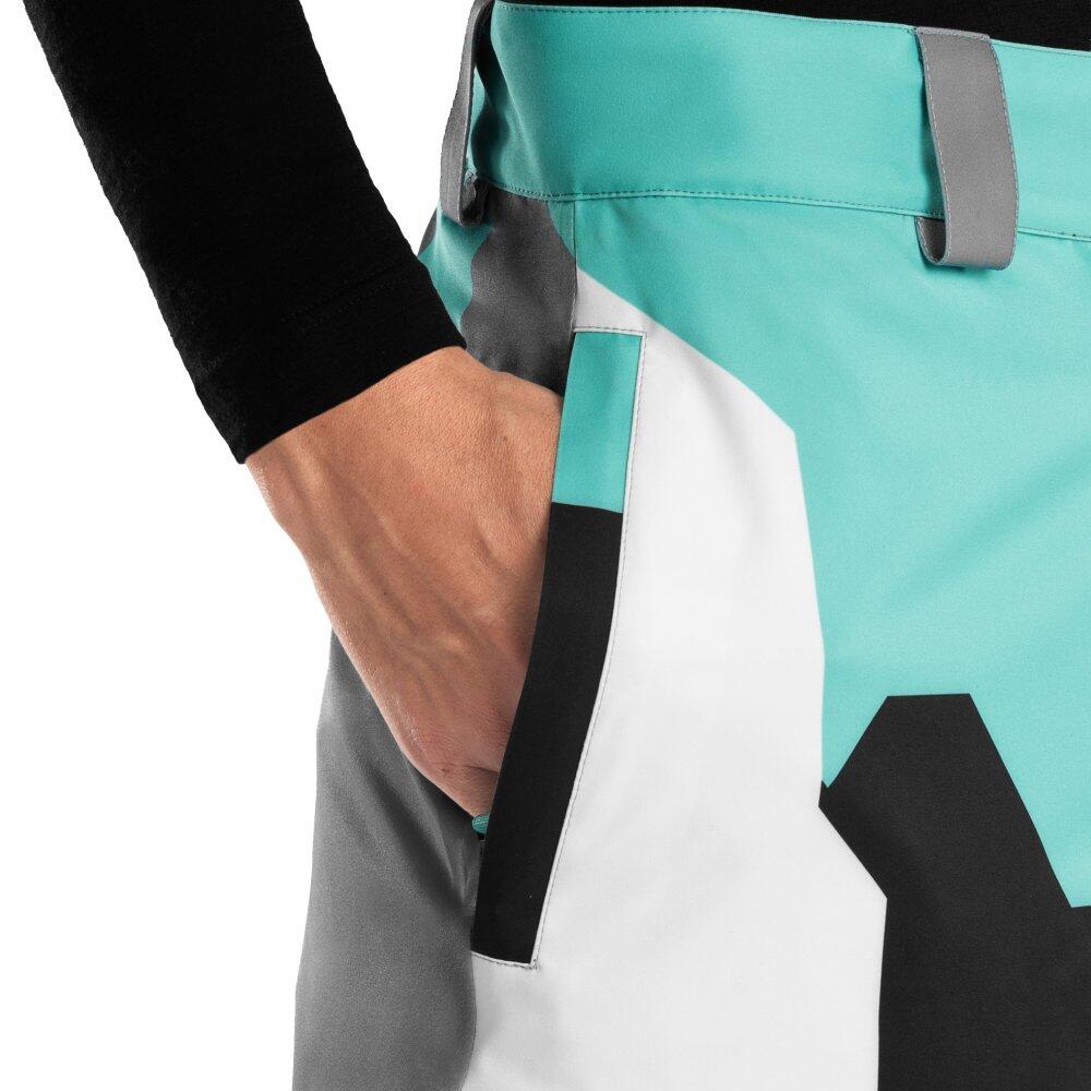 Women Winter sports snowboard pants P1-W Sleet Turquoise 4/7