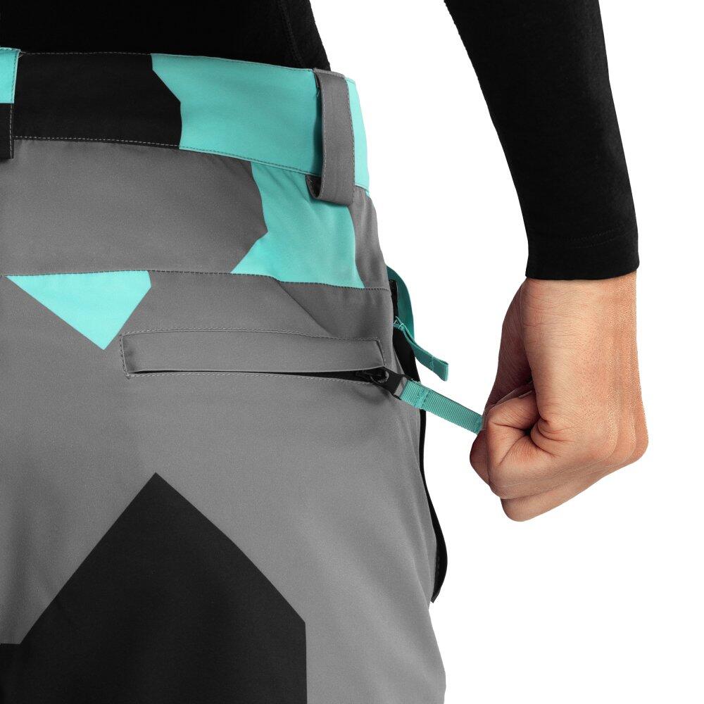 Women Winter sports snowboard pants P1-W Sleet Turquoise 5/7