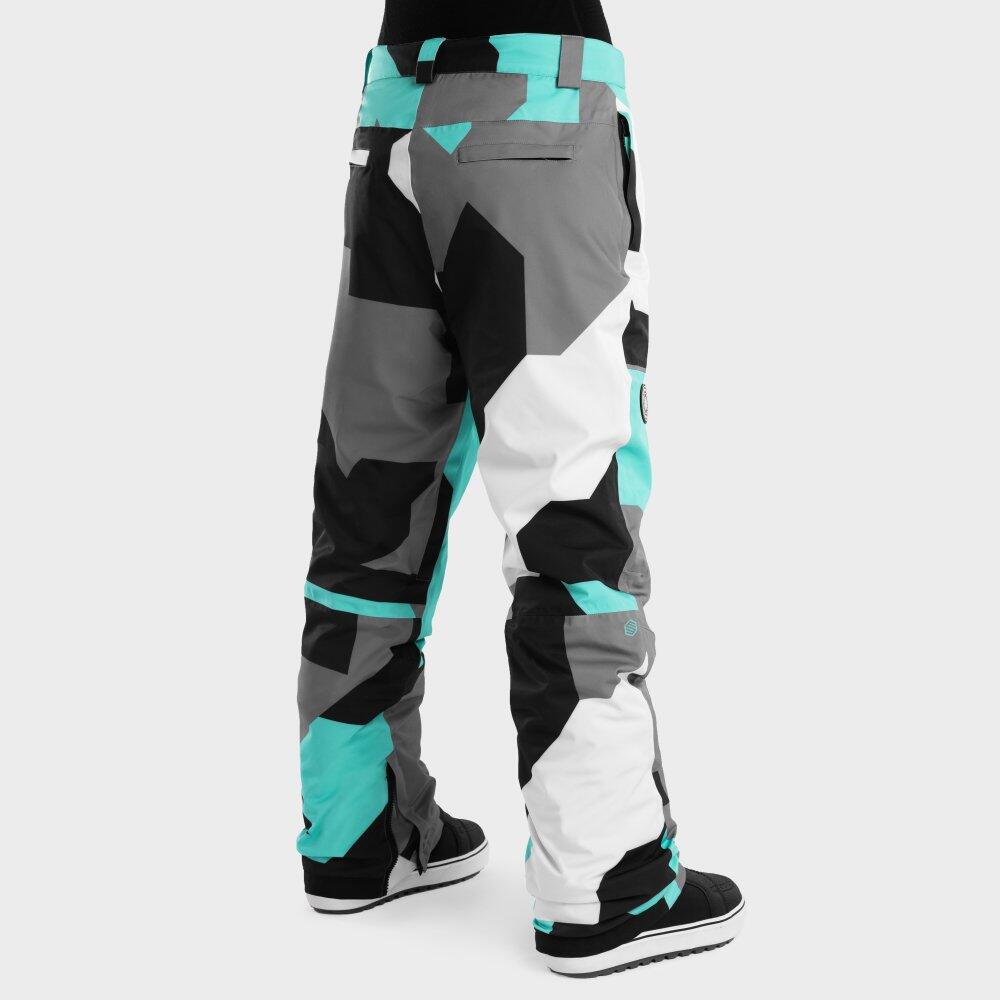 Women Winter sports snowboard pants P1-W Sleet Turquoise 6/7