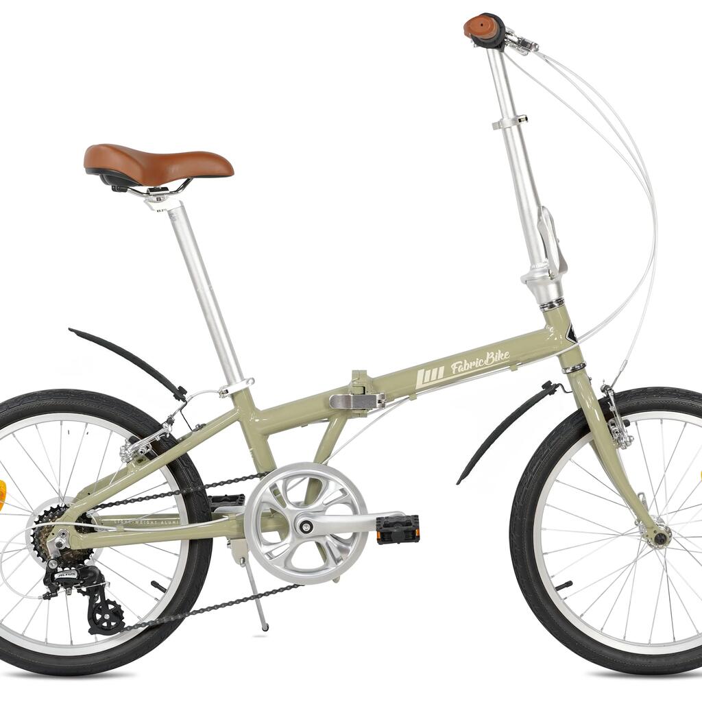 Folding - 7-Speed ​​Aluminum 20" Folding Bike Beige