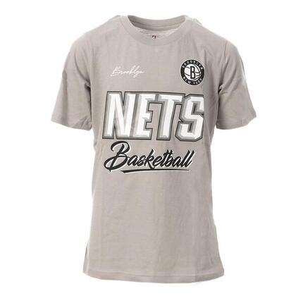 T-shirt Gris/Blanc Garçon NBA Brooklyn Nets