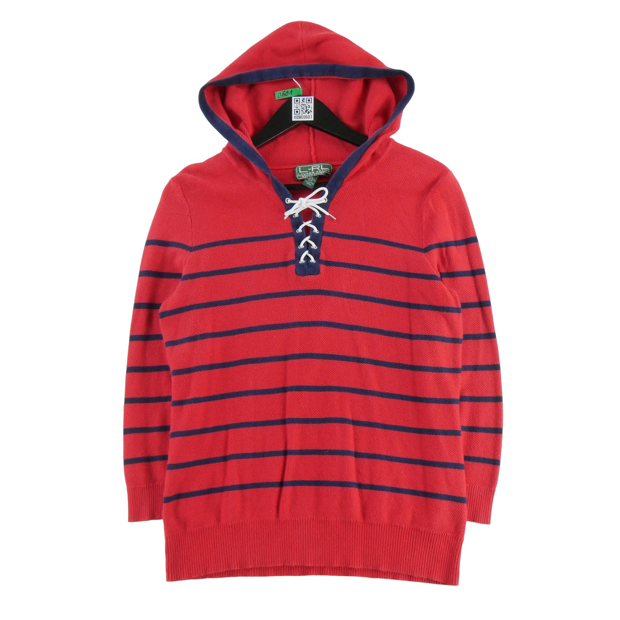 RALPH LAUREN Reconditionné - Sweat à capuche Femme Rouge - Très Bon État