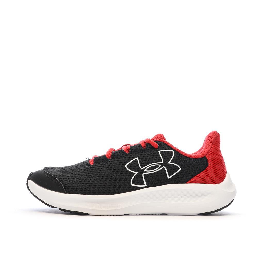 Under Armour Charged Pursuit Boys' Black/Red Trainers