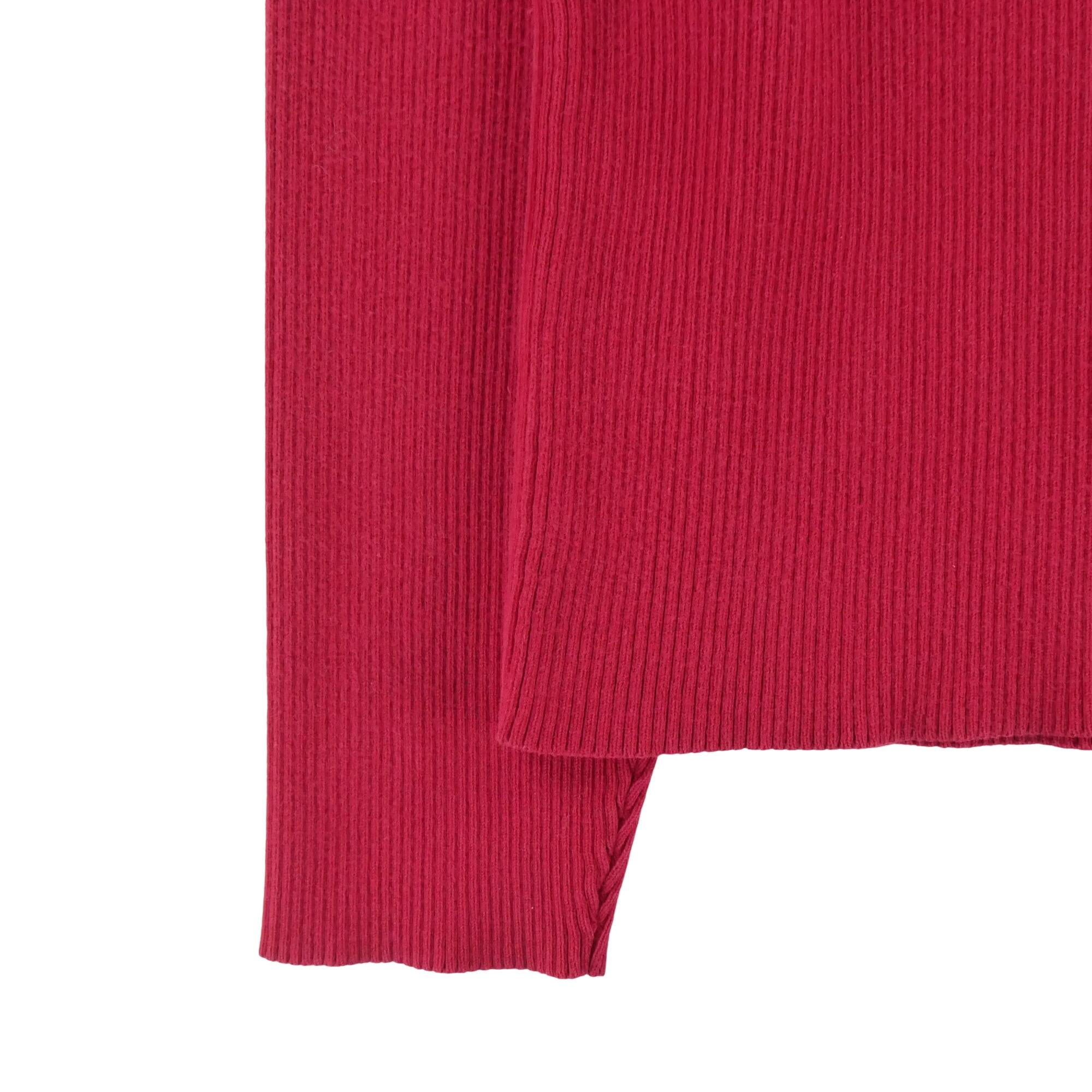 Segunda Vida - Suéter de cuello alto rojo para mujer - En buenas condiciones 4/7