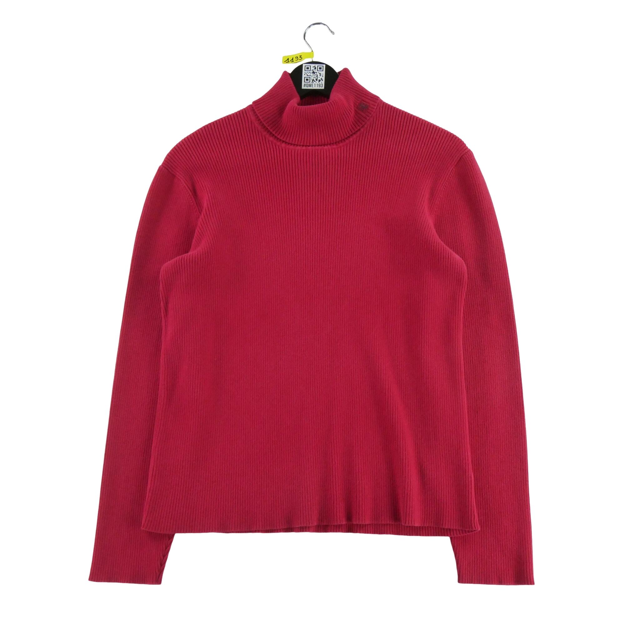 RALPH LAUREN Reconditionné - Pull Femme col roulé Rouge - Bon État