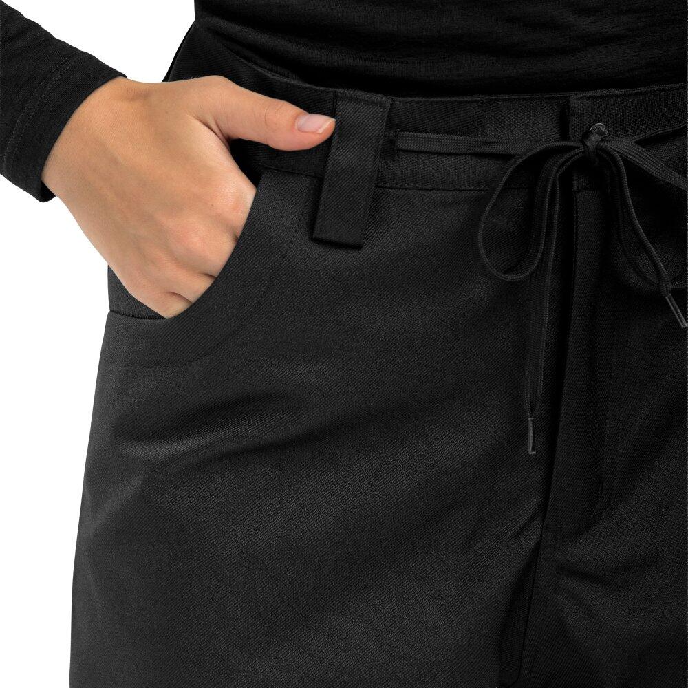 Calças de snowboard hardshell mulher Desportos de inverno P2-W Peyto Preto 6/7