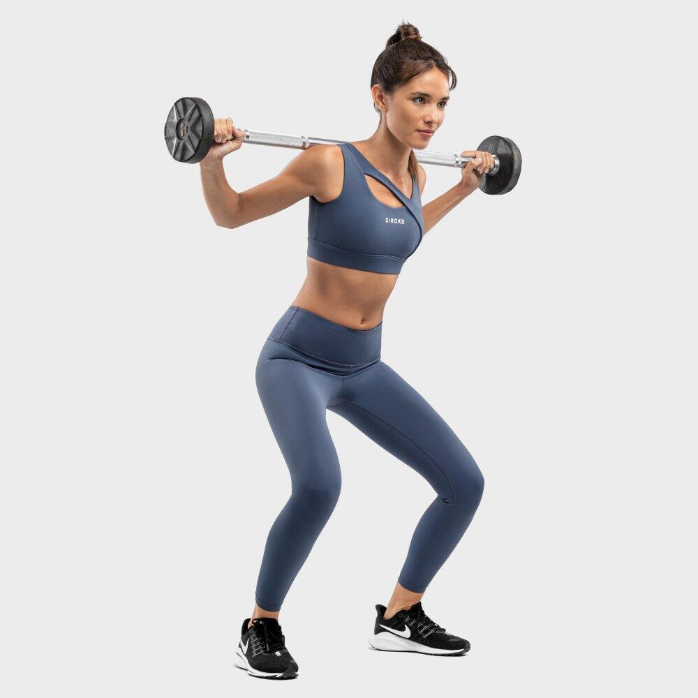 Brassière sport - Maintien élevé Fitness Femme Cross Blue Bleu Denim 4/7