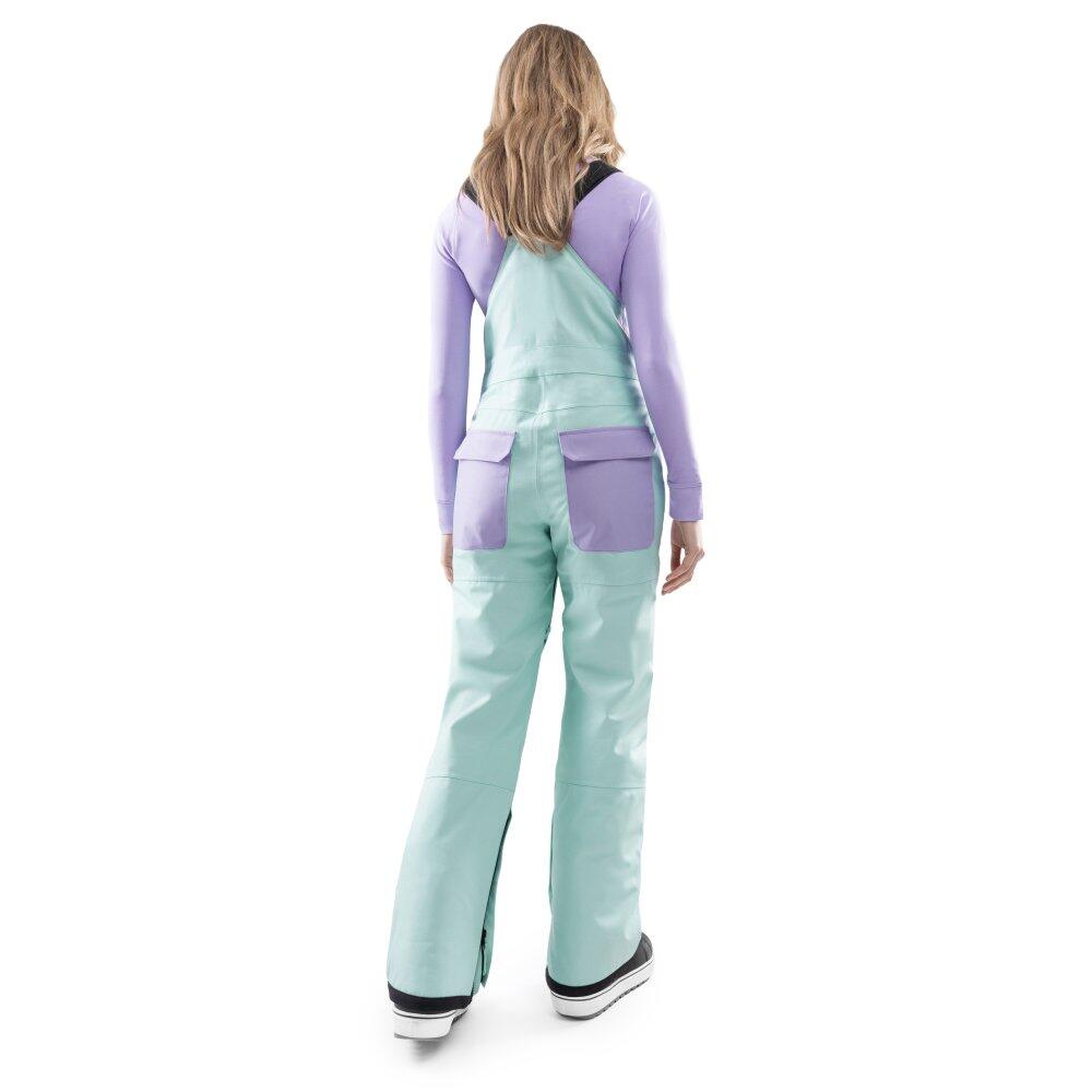 Women Winter sports ’s snowboard bib pants B1-W Lenk Green 2/8