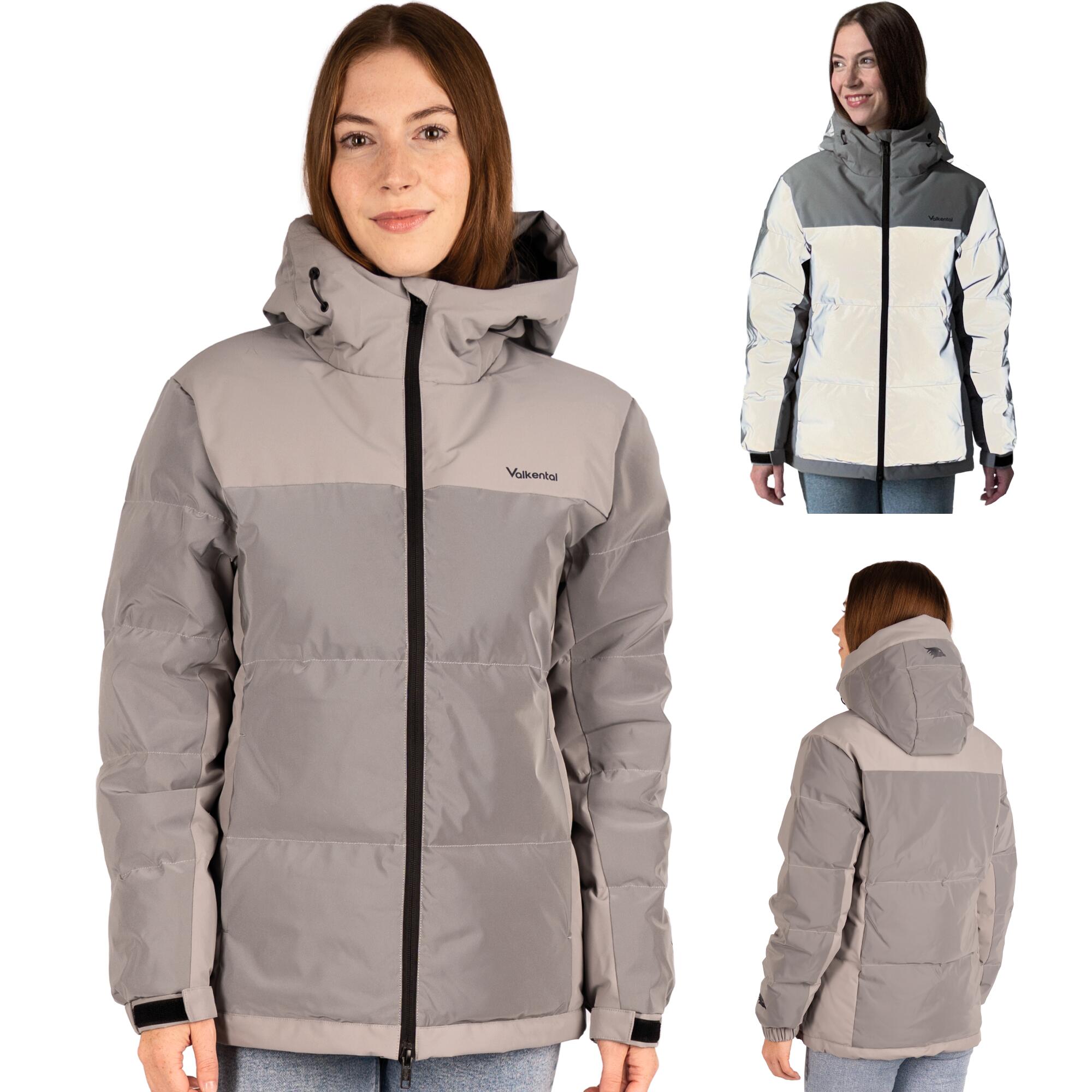Valkental - Doudoune D’hiver Réfléchissante Femme Déperlante Et Respirante - Doudoune Synthétique - Gris - Decathlon