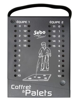 Coffret vide pour palets fonte, coloris gris