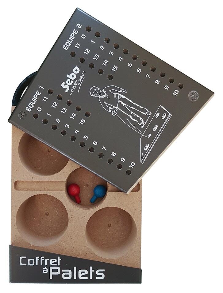 Coffret vide pour palets fonte, coloris gris 2/3