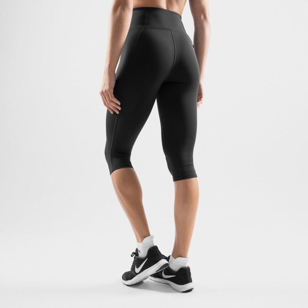 Women Fitness 's workout capri leggings Ynys Black 6/6