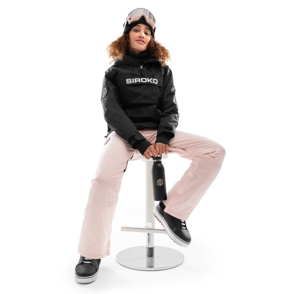 Women Winter sports snowboard pants P1-W Pilat Pink 3/8