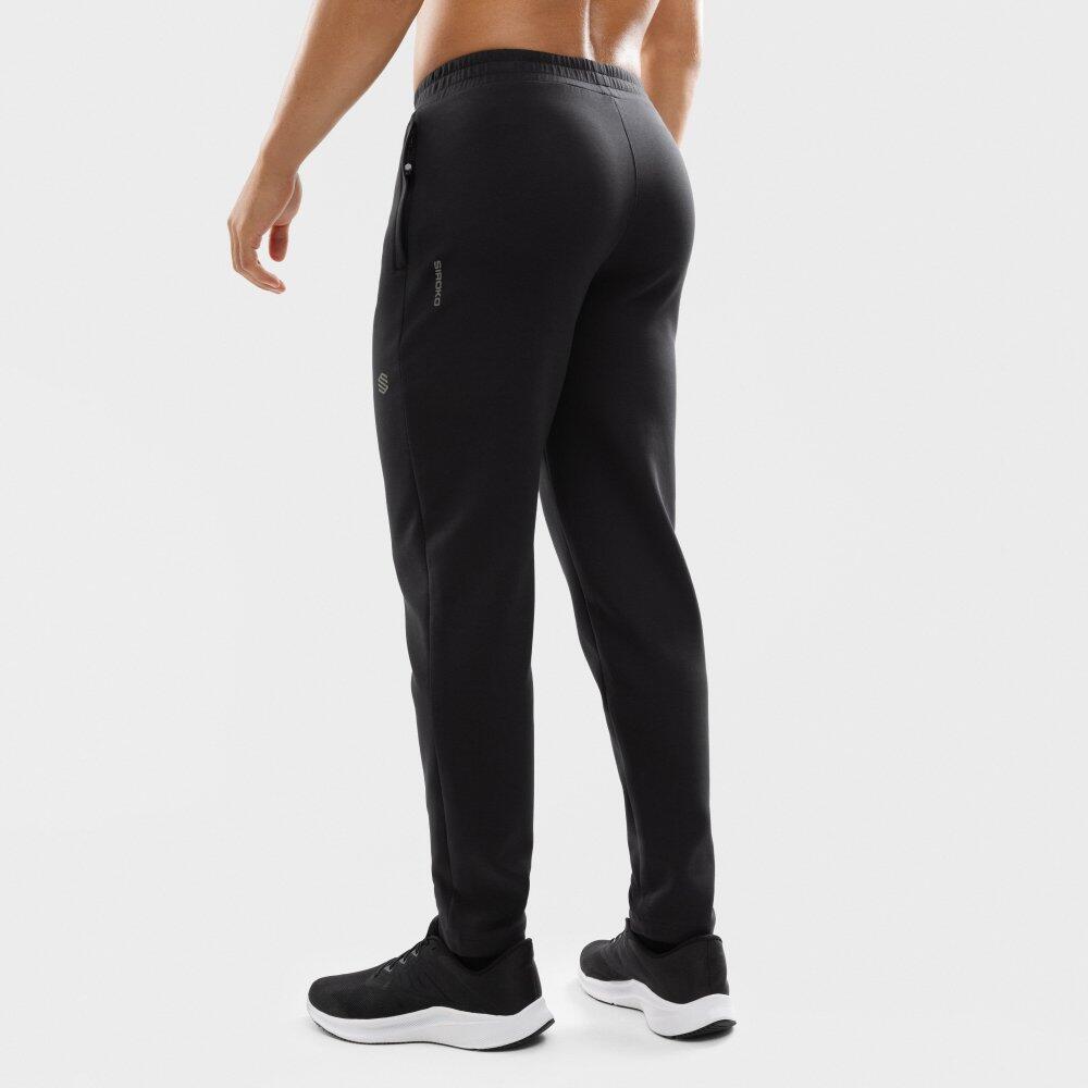 Heren Fitness joggingbroek rechte pijp Transform Zwart 6/6