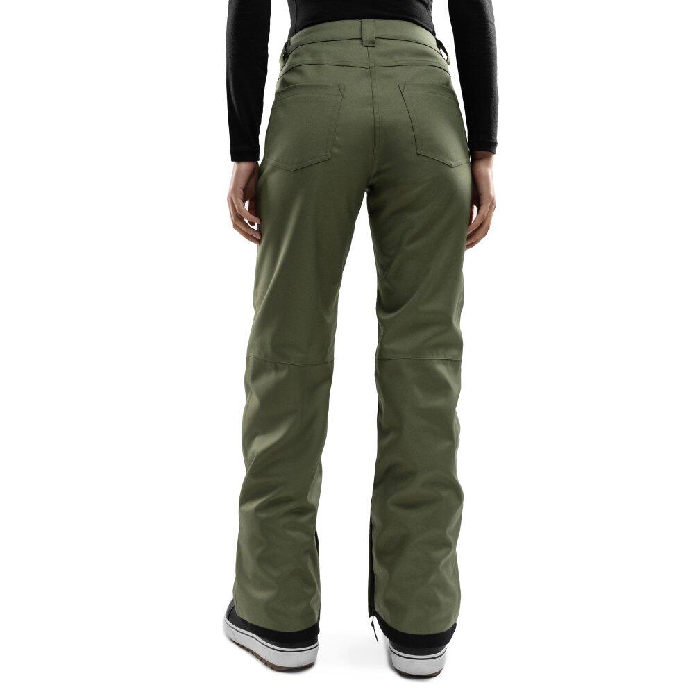 Pantalon snowboard hardshell femme Sports d'hiver P2-W Taiga Vert 2/7