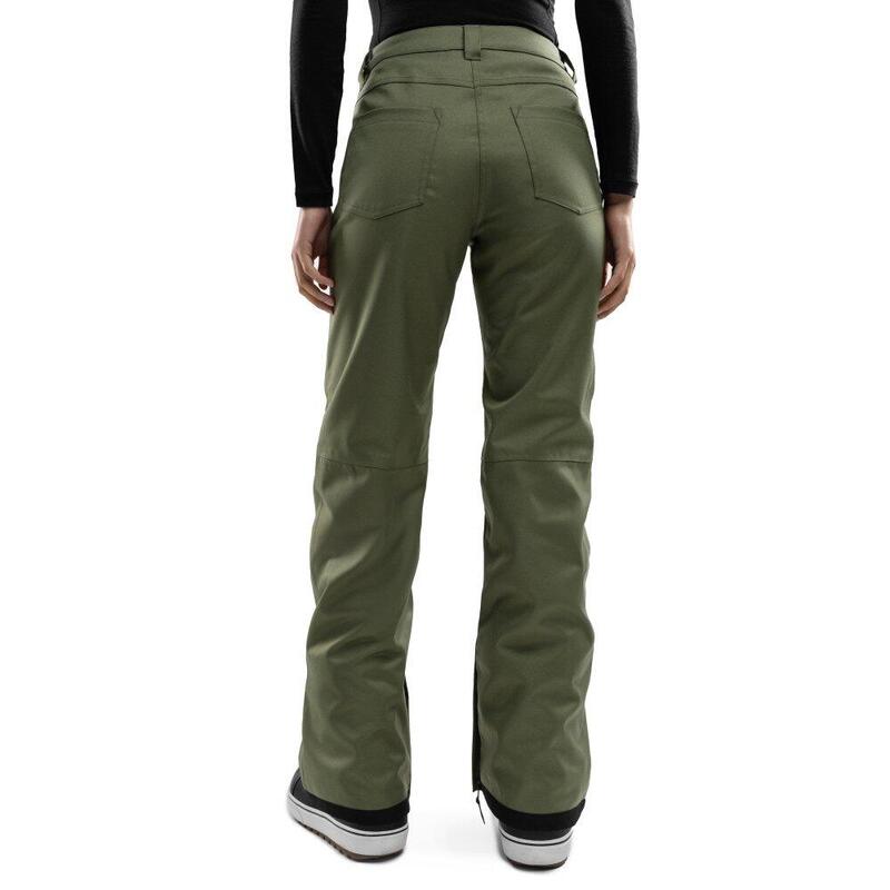 Pantaloni de snowboard Hardshell pentru femei P2-W Taiga Verde