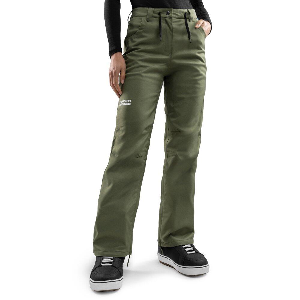 Siroko - Pantalon Snowboard Hardshell Femme Sports D'Hiver P2-w Taiga Vert - Pantalons - Vert - Decathlon