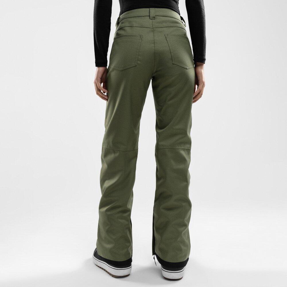 Pantalon snowboard hardshell femme Sports d'hiver P2-W Taiga Vert 6/7
