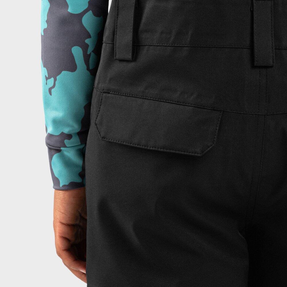 Kinder Wintersport Snowboard-Trägerhose für Jungen KB1 Fierce Schwarz 5/7