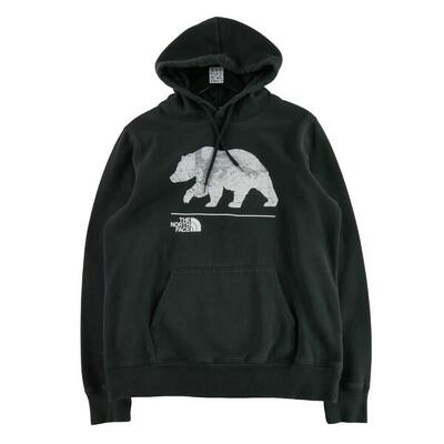 Tweedehands - heren tnf zwarte hoodie - zeer goede staat