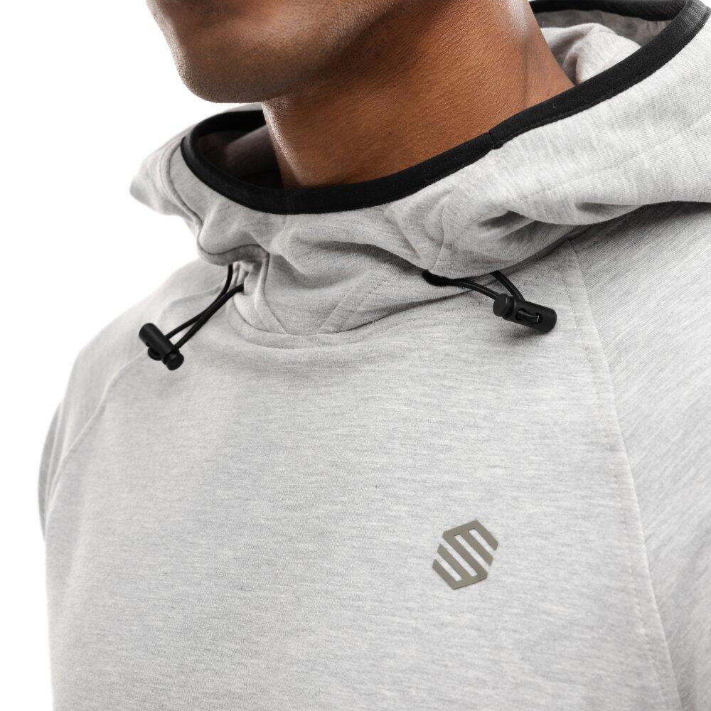 Sweat à capuche fitness homme Challenger Gris Nacré 5/8