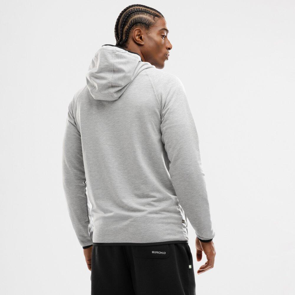 Sweat à capuche fitness homme Challenger Gris Nacré 6/8