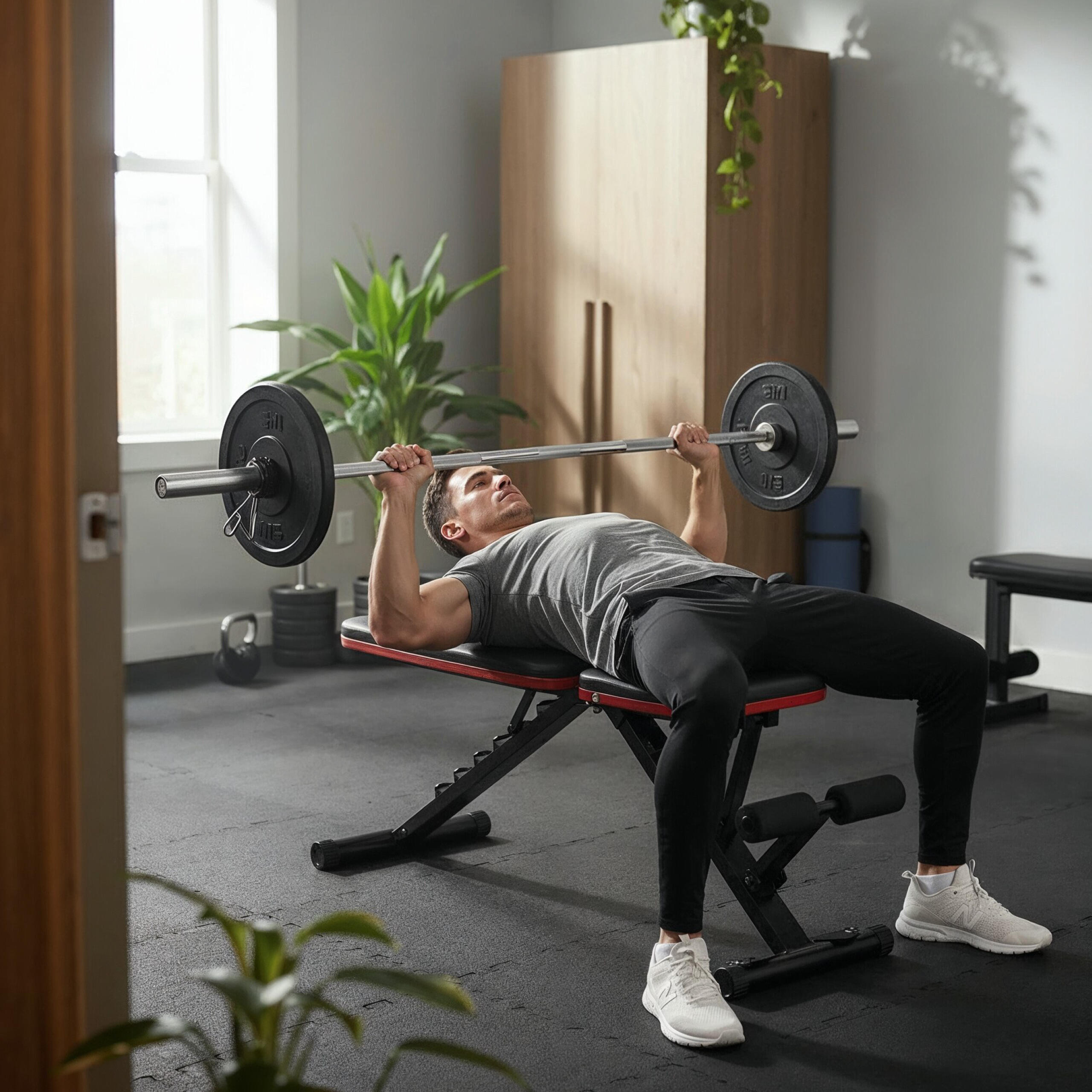 Banc de musculation Athler Gorilla 15 : pupitre biceps et banc romain. 7/7